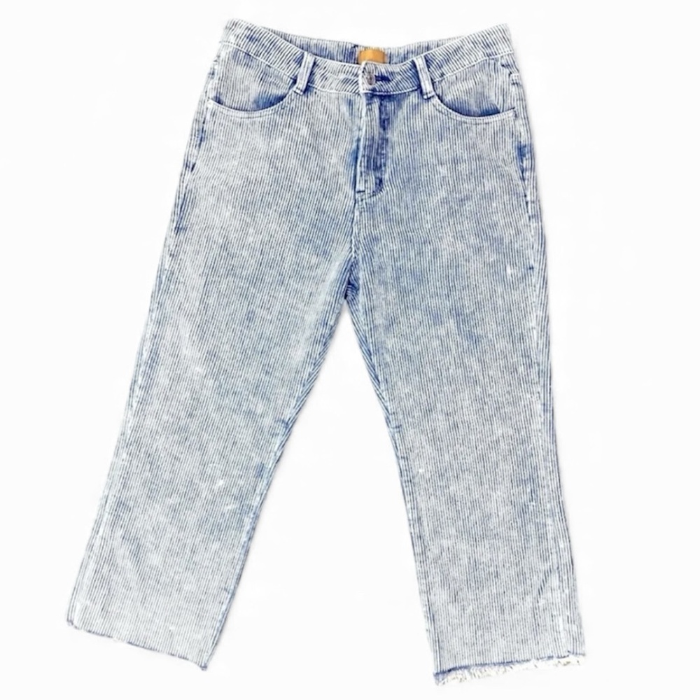 POL Women's Light Blue Straight Leg Corduroy Pants